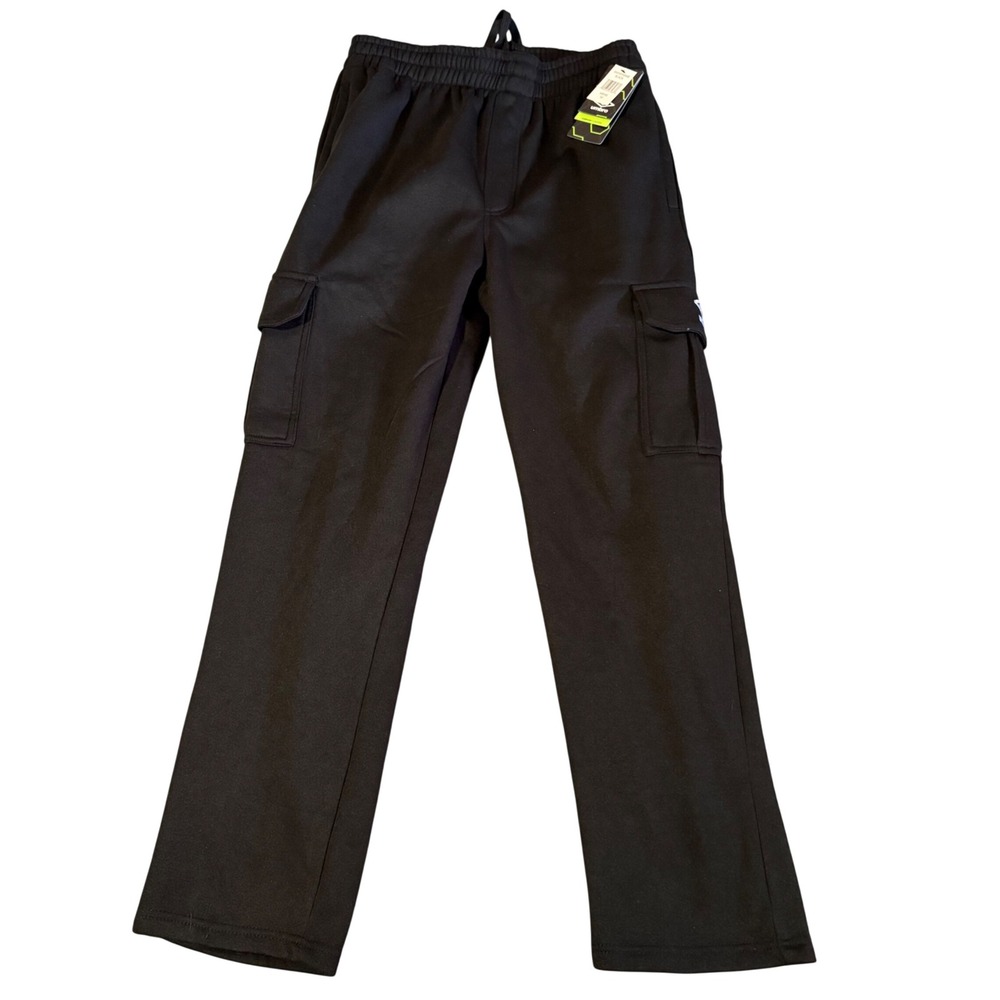 Umbro Cargo Sweatpants Mens Medium Black Relaxed Straight Leg M4589SAMB NEW